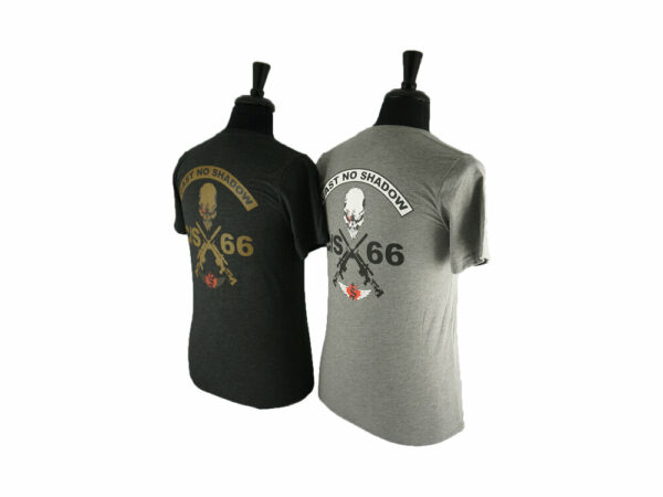 Call Sign 66 - Crossed Rifles T-Shirt - Light Grey
