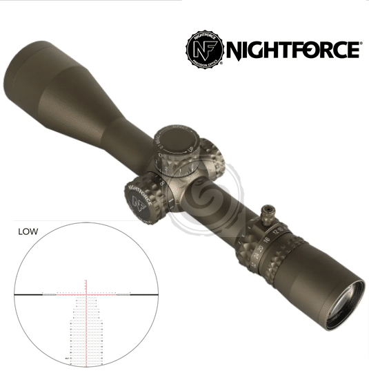 Nightforce NX8 4 32x50mm F1 ZeroStop 1 MRAD DigIllum PTL Mil XT Dark Earth FDE Riflescope C667 For Sale SHIPS FREE EuroOptic com